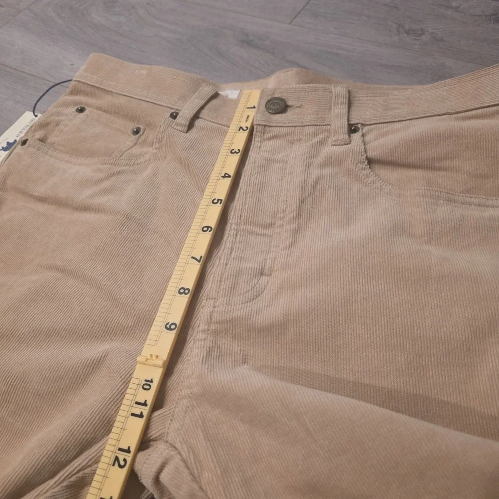 Onward Reserve Corduroy Chino Pants Mens 33x32 Tan Khaki NWT Trousers Beach Prep